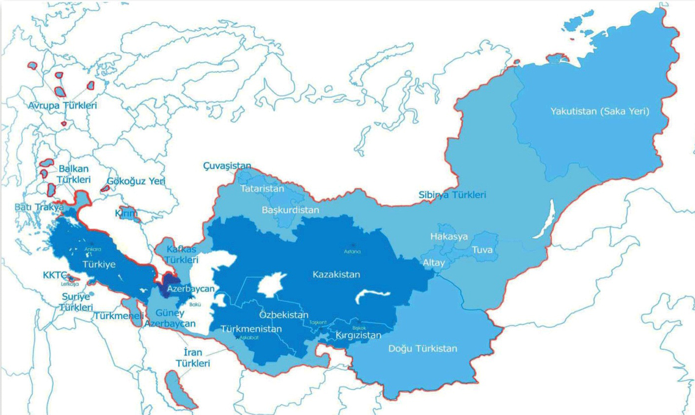 Карта тюрксого мира